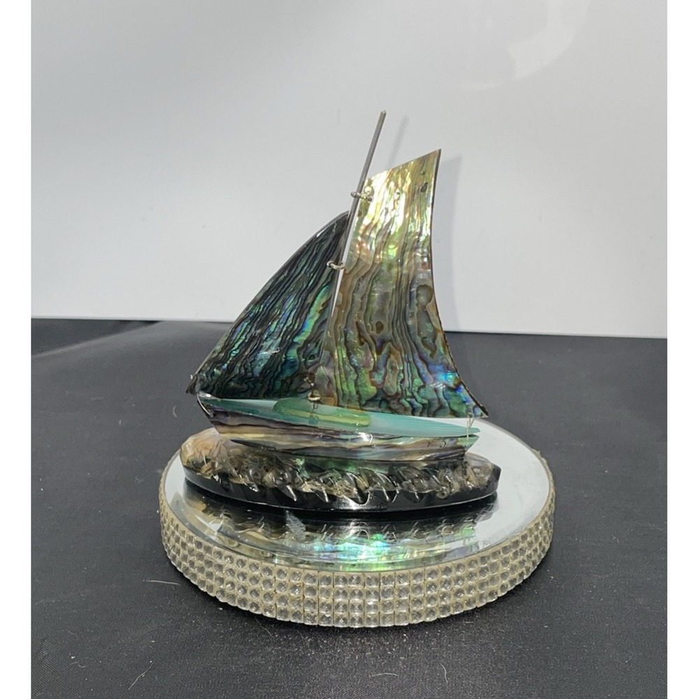 Vintage‎ Paula Shell Fiordland New Zealand Sailboat